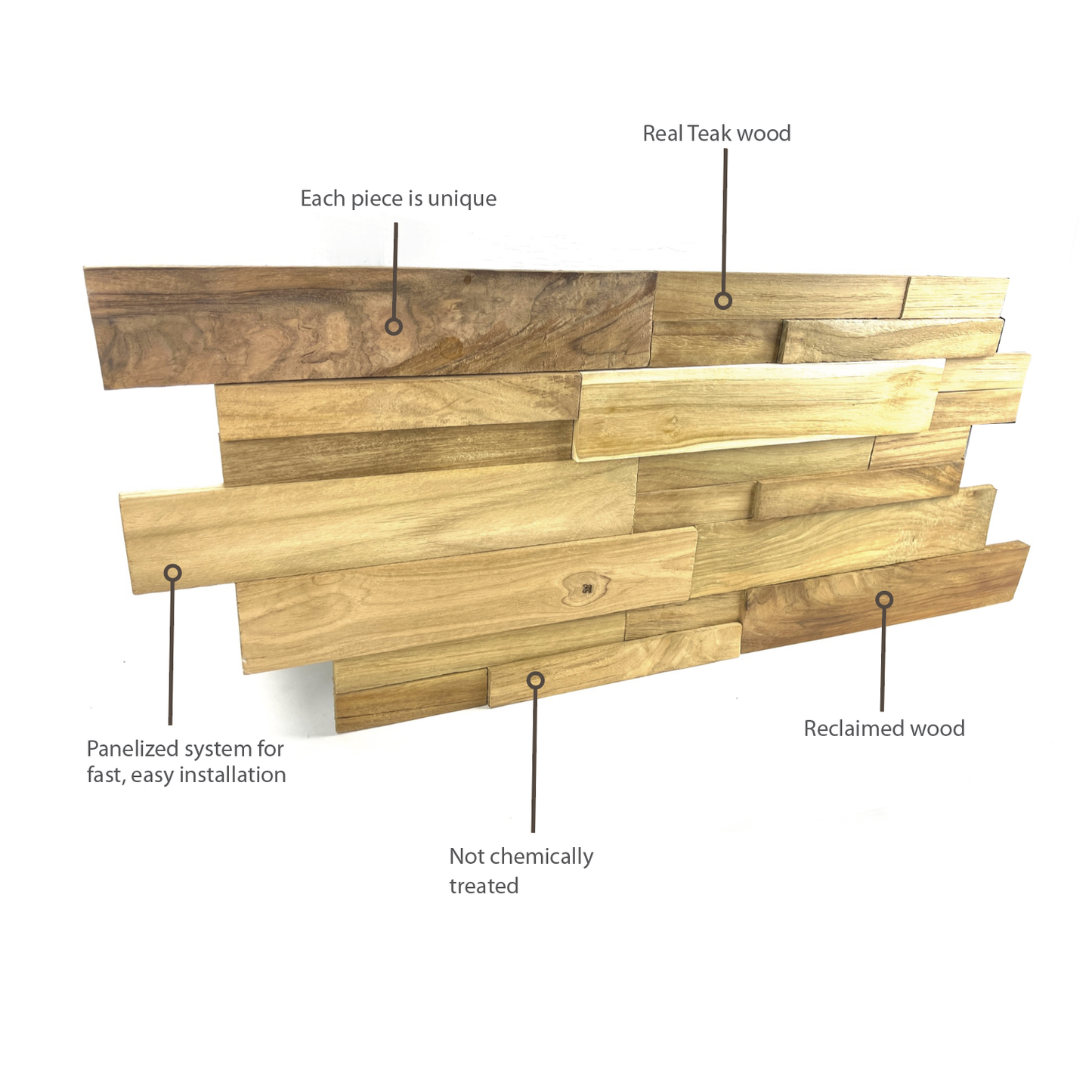 Reclaimed Wood Natural Panel