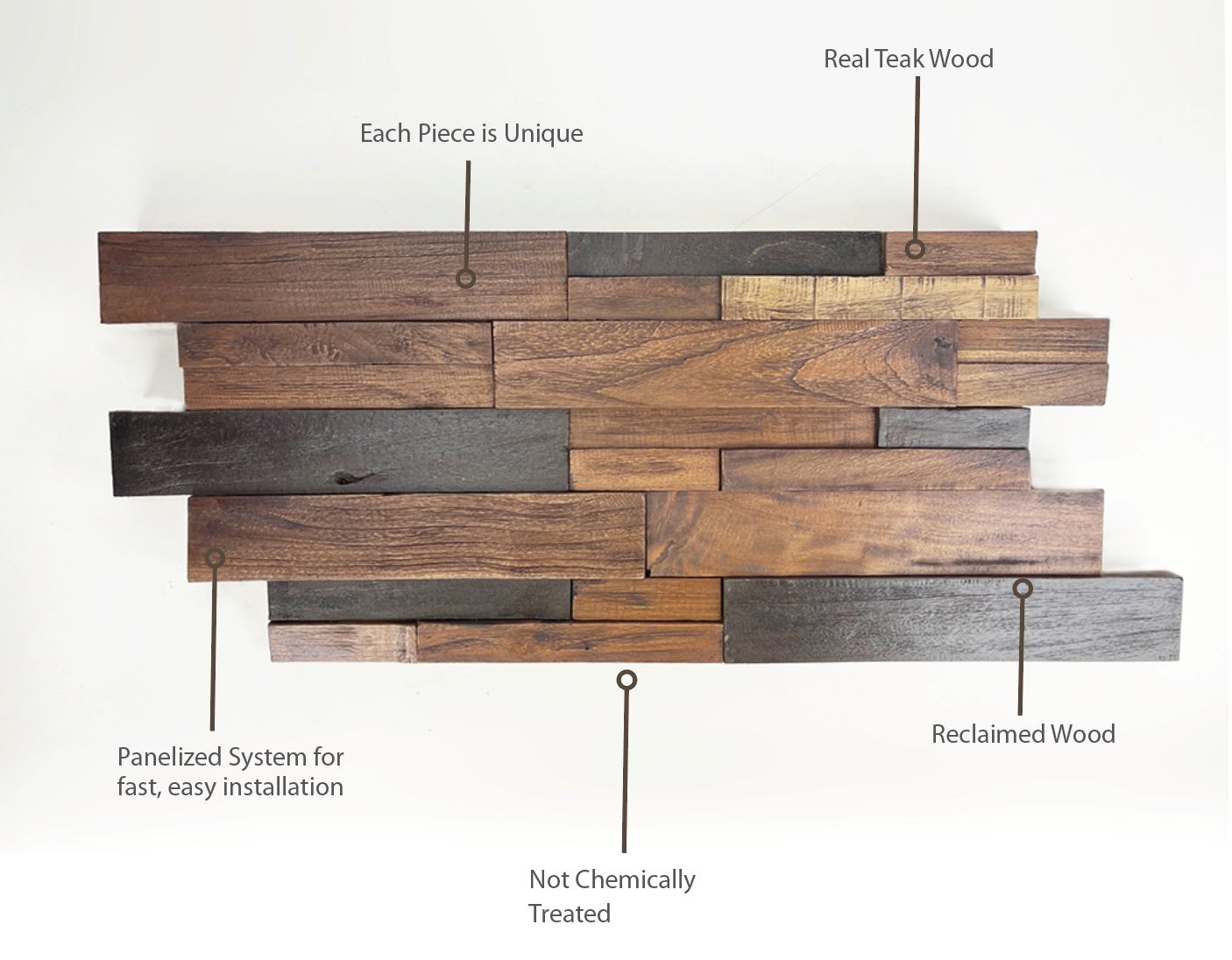Dark Reclaimed Wood Panels