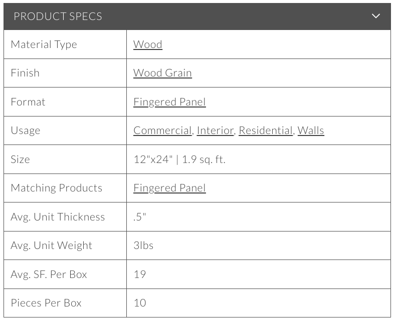 Reclaimed Wood Natural Panel